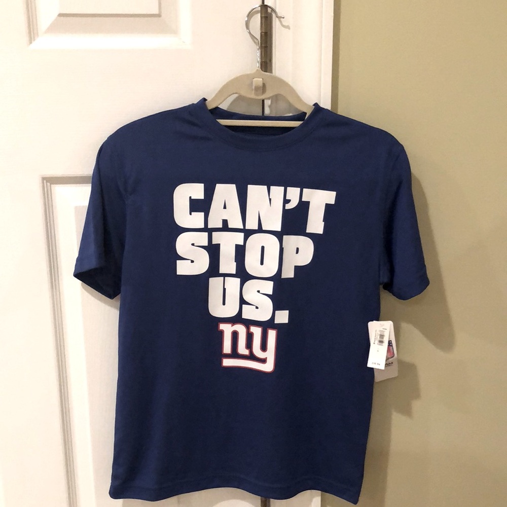 NY Giants Dri-Fit Boys T-shirt, Boys L, NWT